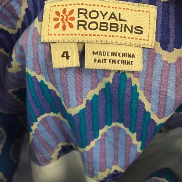 Royal Robbins wave print a-line skirt 4 - Picture 7 of 8